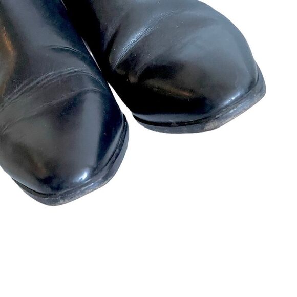 BALLY Black Leather Tall Fall Winter Lined Boots Small Heel Made In Italy 7 - Picture 10 of 14